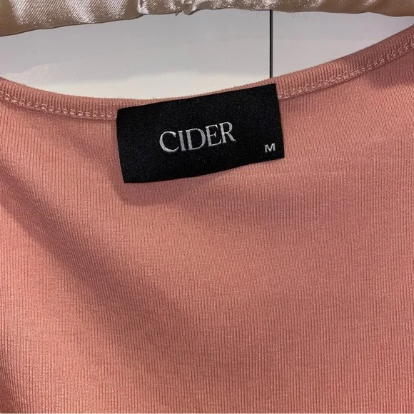 Cider Pink Ruched Bowknot Ruffle Mini Dress - Picture 6 of 10